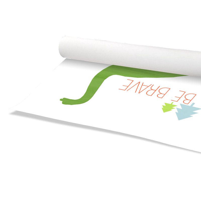 Dino Brave 1, impression sur papier, H 16 po x l 16 po x P 1 po