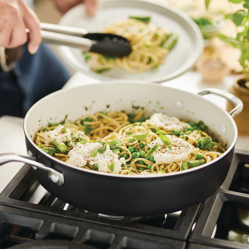 KitchenAid® Hard Anodized Ceramic Nonstick Saute Pan with Lid, 5-Quart