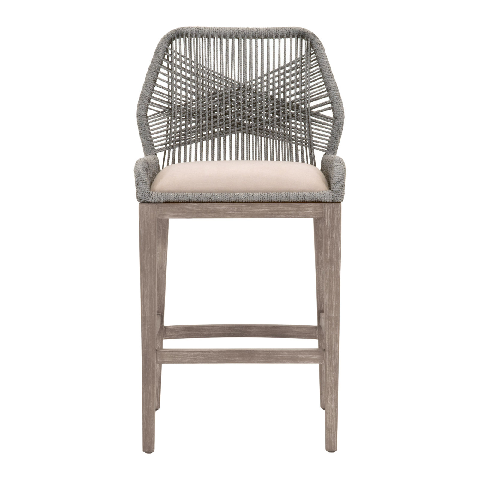 Mitali Bar & Counter Stool, Stone Wash, Platinum, Bar Stool (30" Seat Height)