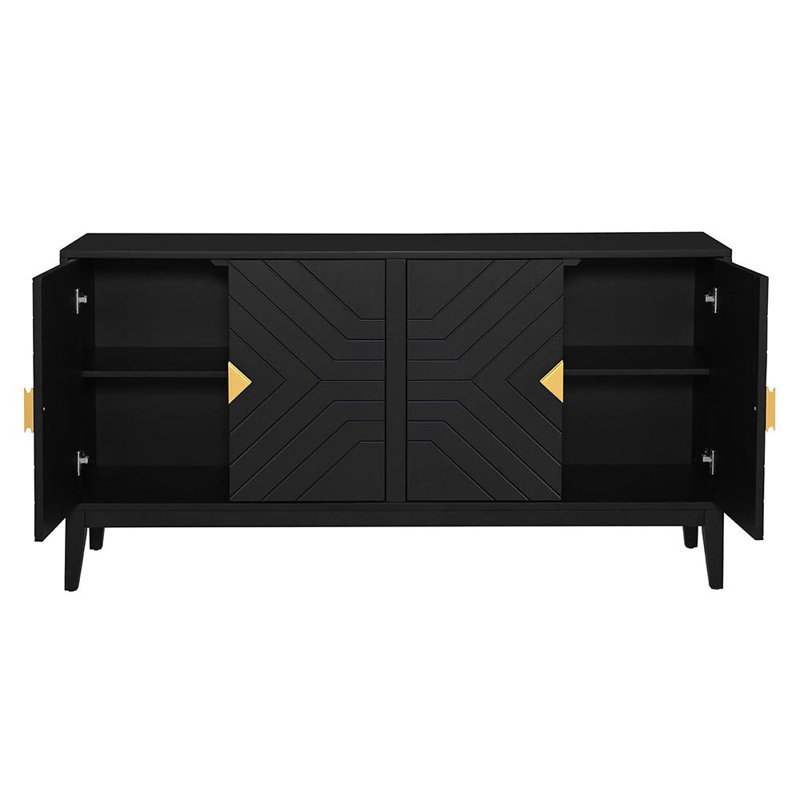 4-Door Sideboard Storage Cabinet for Living Room