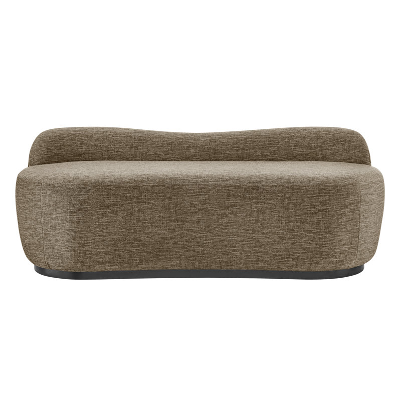 Cameil Polyester Upholstered Bench, Brown