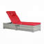 Chaise longue d'extérieur 2 pièces en rotin-473401800