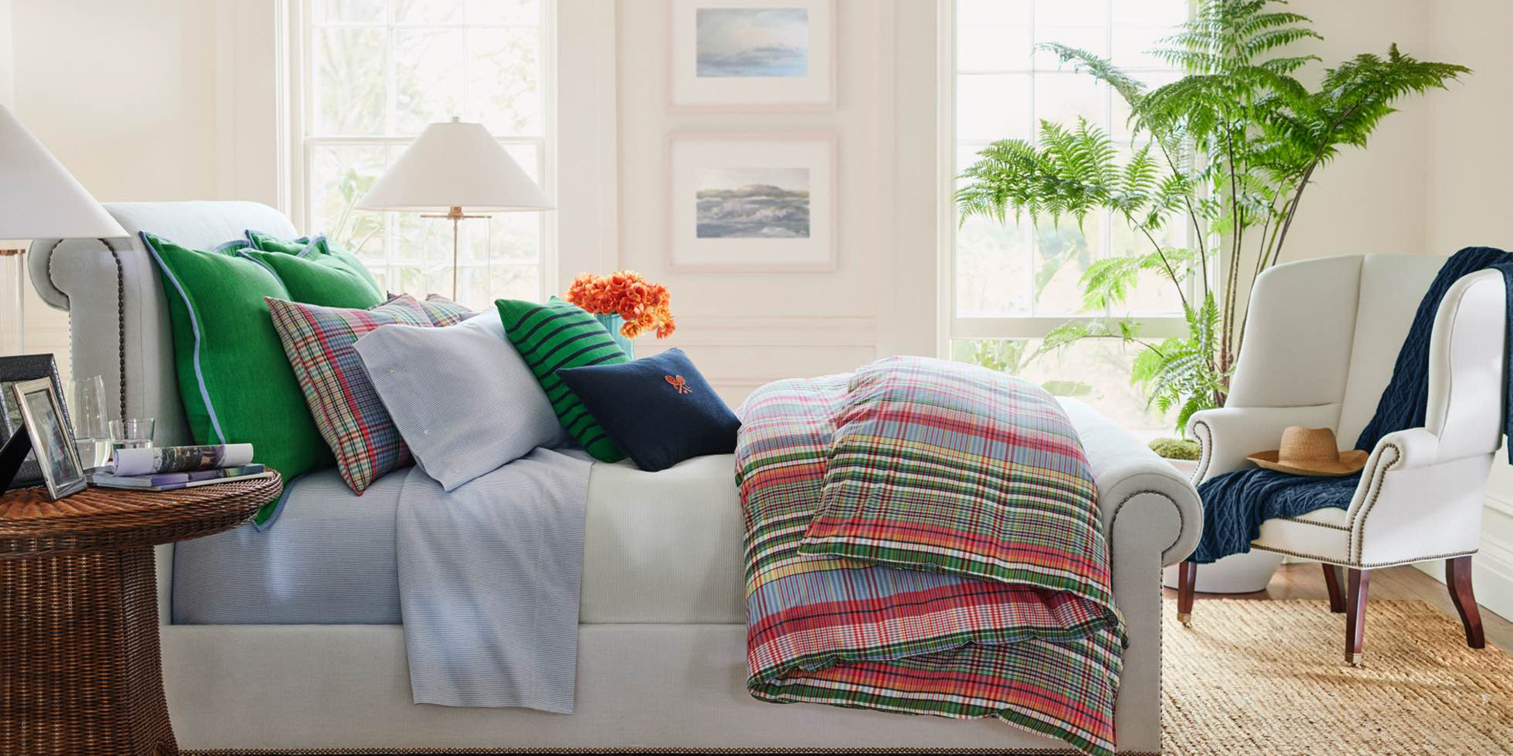 Ralph Lauren River Reed Stripe Performance Striped Rug