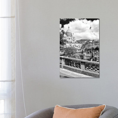 Black Montmartre Series - Carousel Sacré-Coeur by Philippe Hugonnard - Wrapped Canvas Print