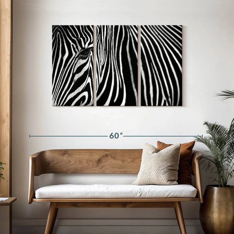 Zebra In Lisbon Zoo, 28" H x 45" W