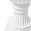 Urne décorative sur piédestal de style romain classique pour jardinière d'extérieur - Blanc, oxyde de magnésium, blanc, extérieur-861616746-861616741