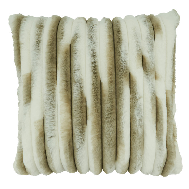 Matlida Collection Animal Print Throw Pillow, Natural