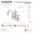 Kingston Brass Heritage Two-Handle 3-Hole Deck Mount 4" Centerset Bathroom Faucet with Plastic Pop-Up-11271881