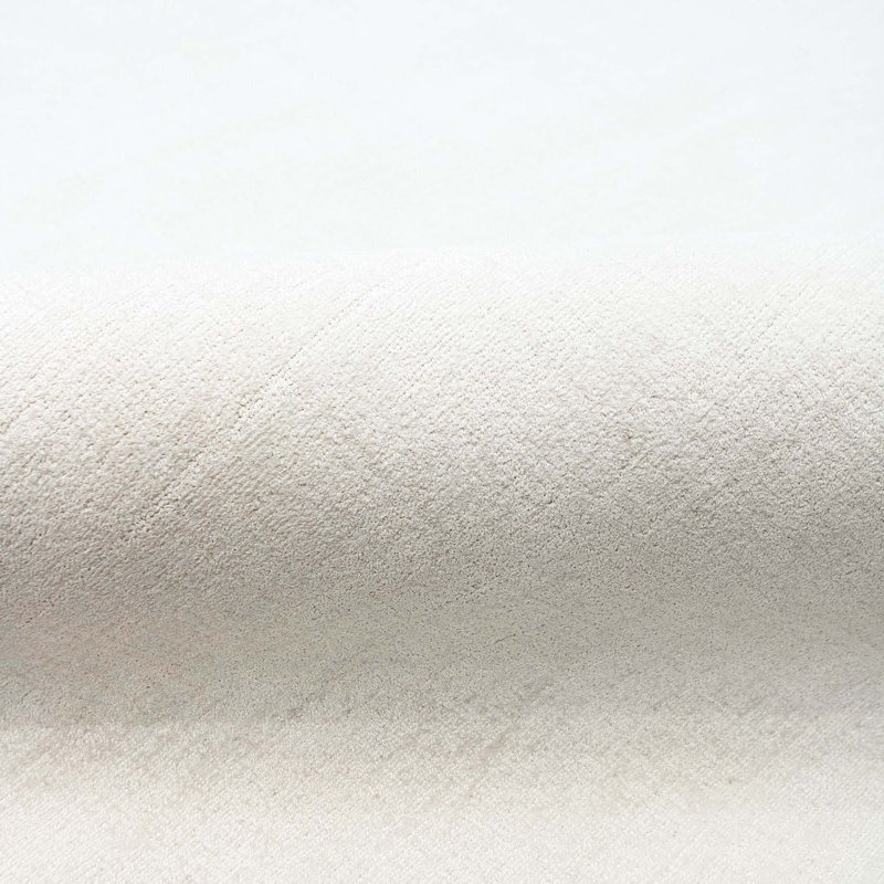 Area Rug in White, Rectangle 6' x 9'