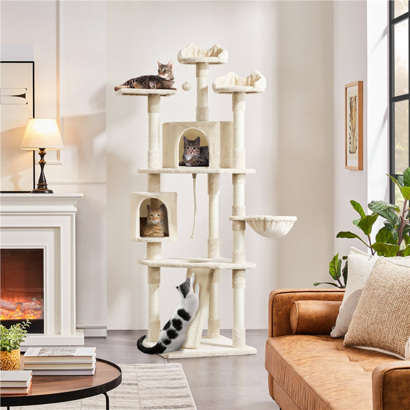 Siebert 79'' H Cat Tree, Beige