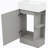 18.6 " W Wall Mounted Wall Mounted 1 Single Vanity Bathroom Vanity With Ceramic Top-230820538