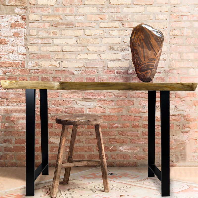 119.9cm Solid Wood Top Console Table