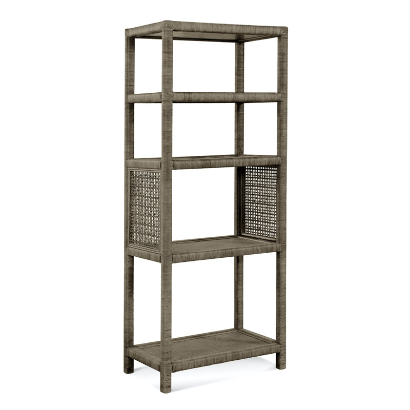 Pine Isle Etagere Bookcase, Stone Hearth