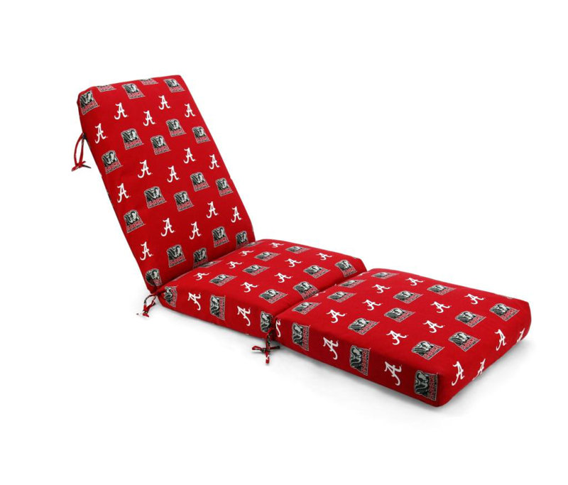Coussin de salon méridienne intérieur/extérieur alabama NCAA