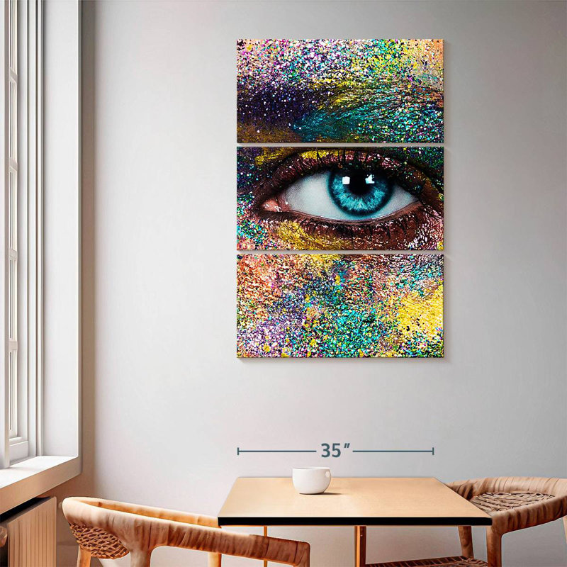 Shuttleworth Creative Glitter Makeup, 65" H x 42" W