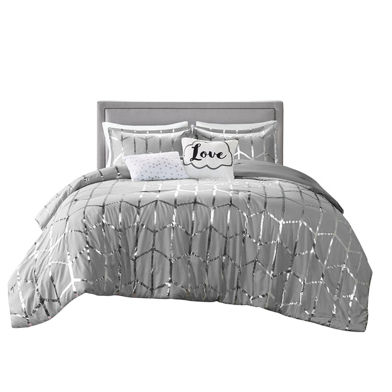 Housse de couette TG / TG très tendance avec attaches de coin intérieures