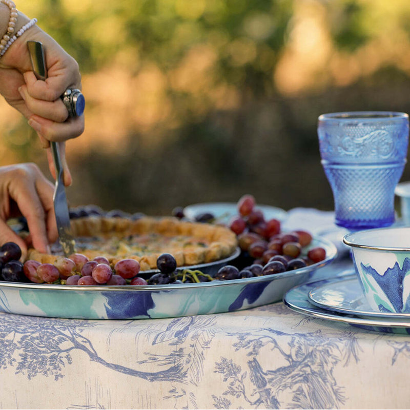 Lagoon Enamelware Tray