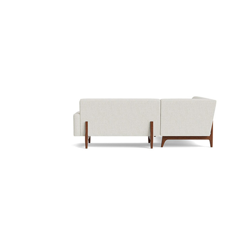 Tyler Sectional With Bumper (95" X 95"), Left Hand Facing, Performance Weave - Snow