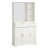 Shaker-Style Buffet Cabinet with Mirror Back, Stemware Rack, 2 Drawers & 3 Doors, Dining Room Sideboard with Open Shelves