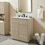 Meuble-lavabo blanc avec lavabo 30 po Render