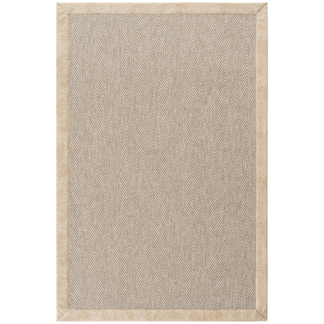 Beige Chevron,Bordered,Flatweave Living Room Rug, Machine Made using Polypropylene with Cream and Modern design