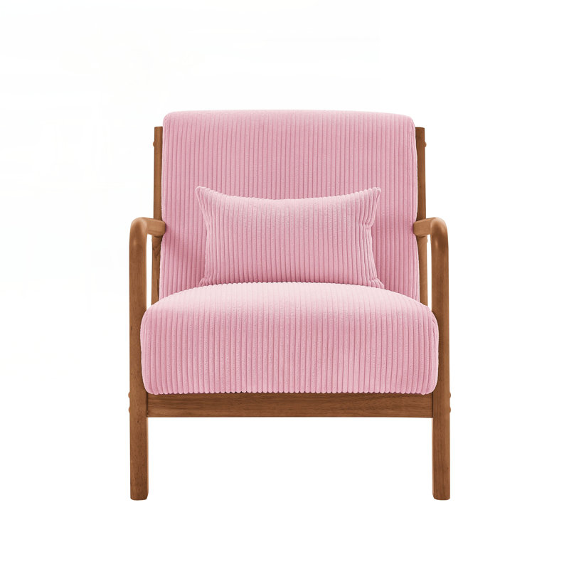 Chaise longue en bois, Rose, Brun