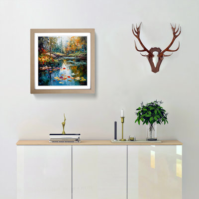 Pond Palette Knife No.2 - Framed Print