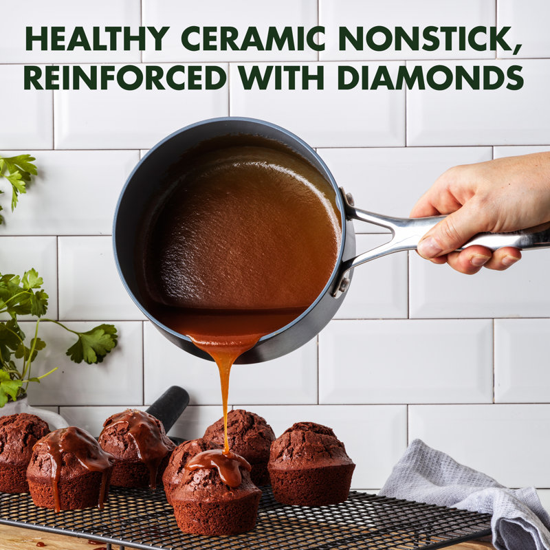 GreenPan Valencia Pro Healthy Ceramic Nonstick 2qt Saucepan With Lid