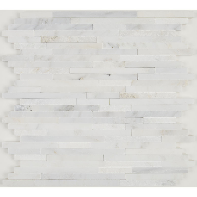 Random Sized Natural Stone Linear Mosaic Wall Tile