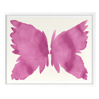 Pink Bird Print by Kate Roebuck
