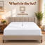 Drap-housse 100 % coton égyptien, 1000 fils/cm², bonnet profond de 40 cm, taille King, blanc-134020188-134020194