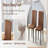 Table And Chair Set. 71 × 31.5 Inch Walnut Wood Grain Dining Table, Paired With A Set Of 8 Brown Technology Fabric Dining Chairs. 1 Table, 8 Chairs, Home Dining Table And Chair Combination.-824893244-824893243