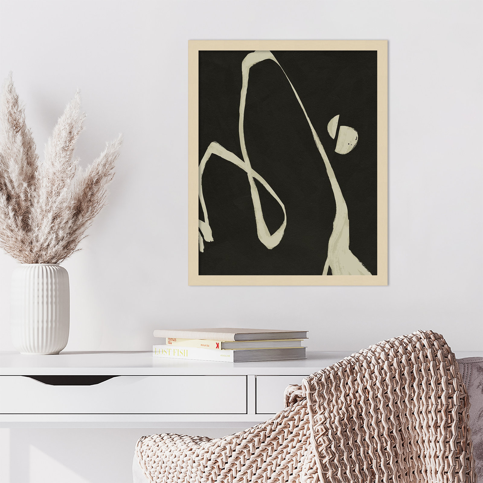 Neutral Spring II Print by Jacob Green, Brown, 21" H x 17" W x 1" D