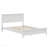 Full Platform Bed, White Solid Wood