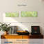 Carreaux ornementaux verts sur toile-1773165637