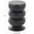 Onnolee Wood Handmade Carved Bubble Inspired Geometric Side End Black Accent Table