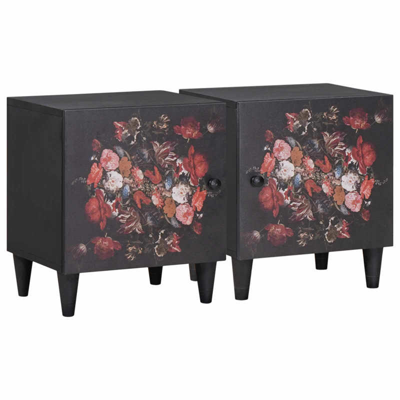 40cm W Solid Wood Bedside Table