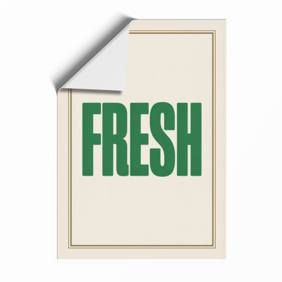 Fresh Typography - Framed Print