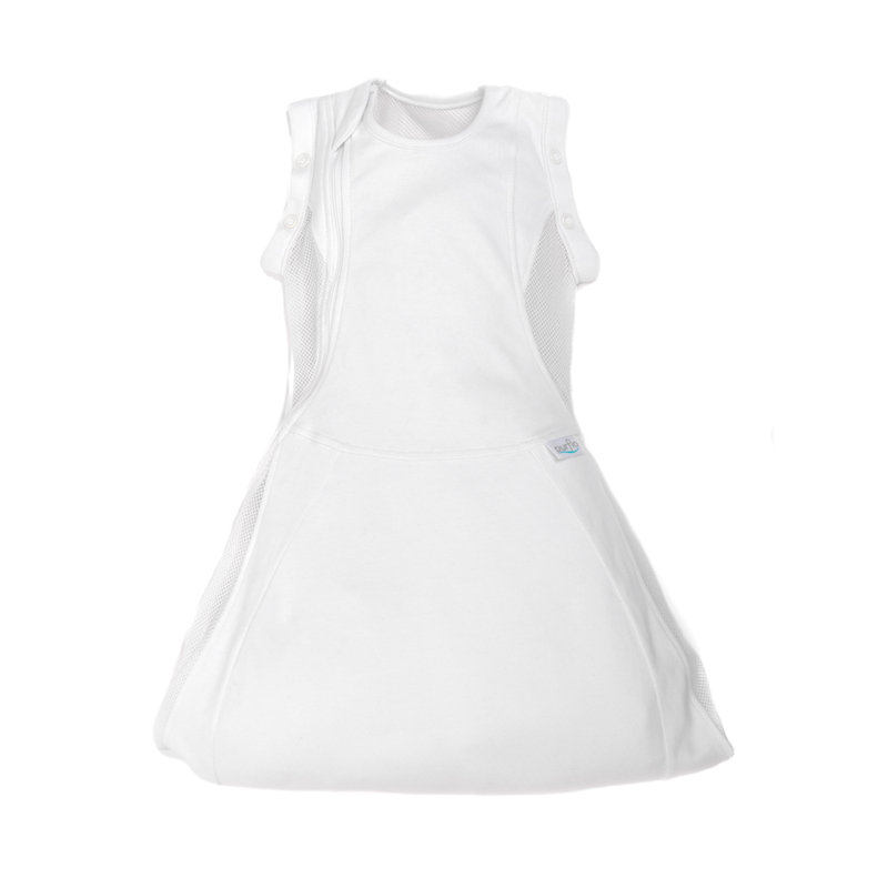 Swaddle to Sleep Bag 2.5 TOG 0-4M All Seasons, White