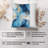 Abstract Blue & Gold Symphony II Pillow Cover-102233311