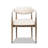 Jimmie Mixed Material Upholstered Dining Arm Chair