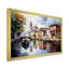 «Beige Canal Waterway Pointillism», reproduction sur toile-437469847-437469865