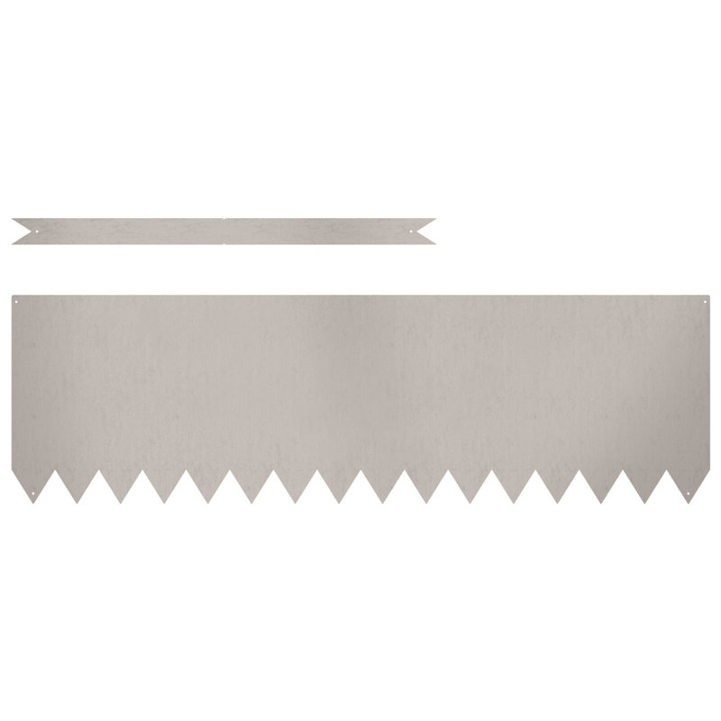 30cm H x 100cm W Steel Lawn Edging