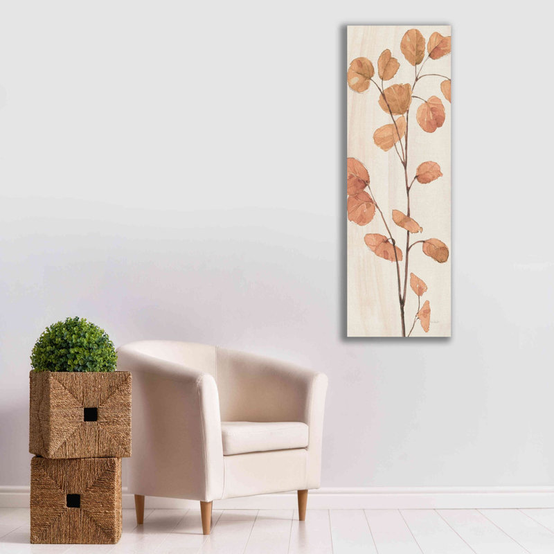 «Soft Terracotta Mixed Greens LIX» par Lisa Audit, art mural sur toile, H 60 po x l 20 po x P 1,5 po