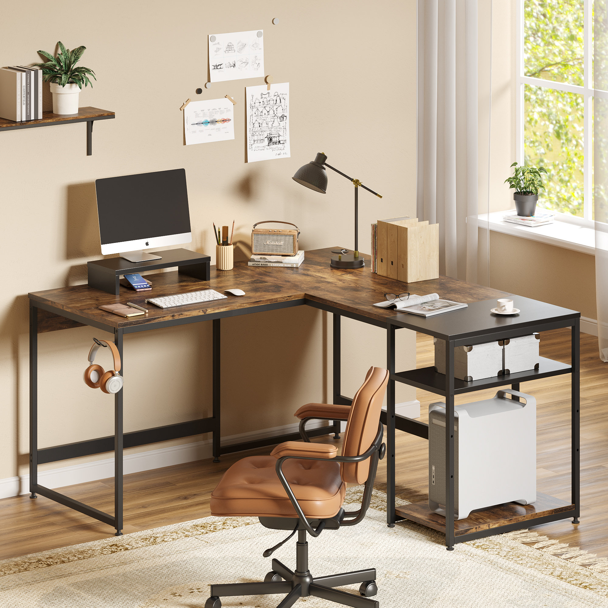 Othello White Home Office Small Desk