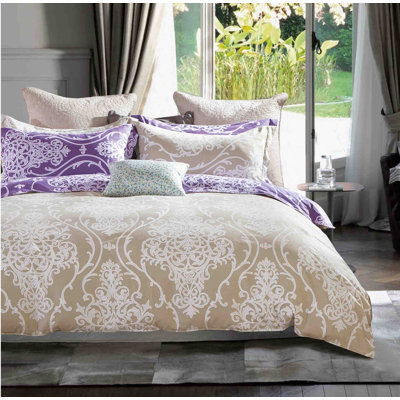Hermann Cotton Box Stitch Damask Comforter