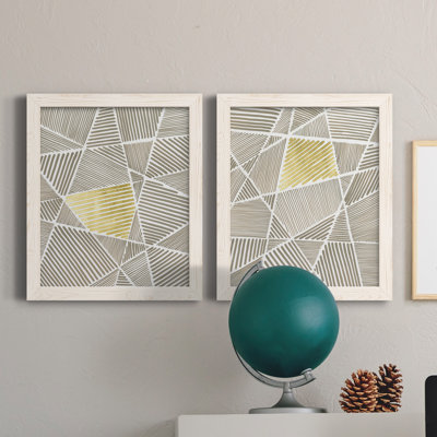 Crossbar I - Ensemble de 2 reproductions d'art sur toile