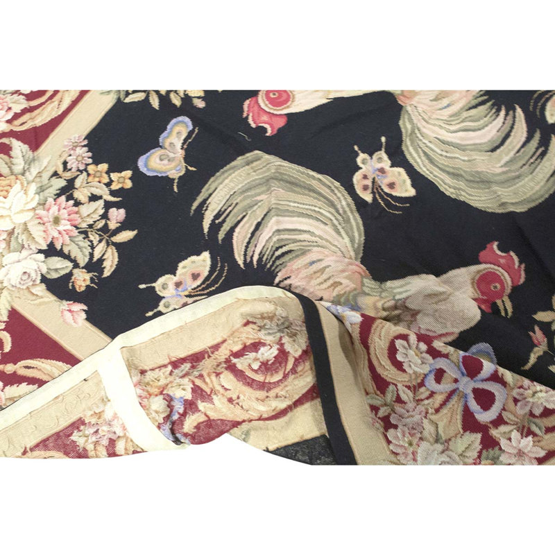 Handmade Wool Floral Area Rug