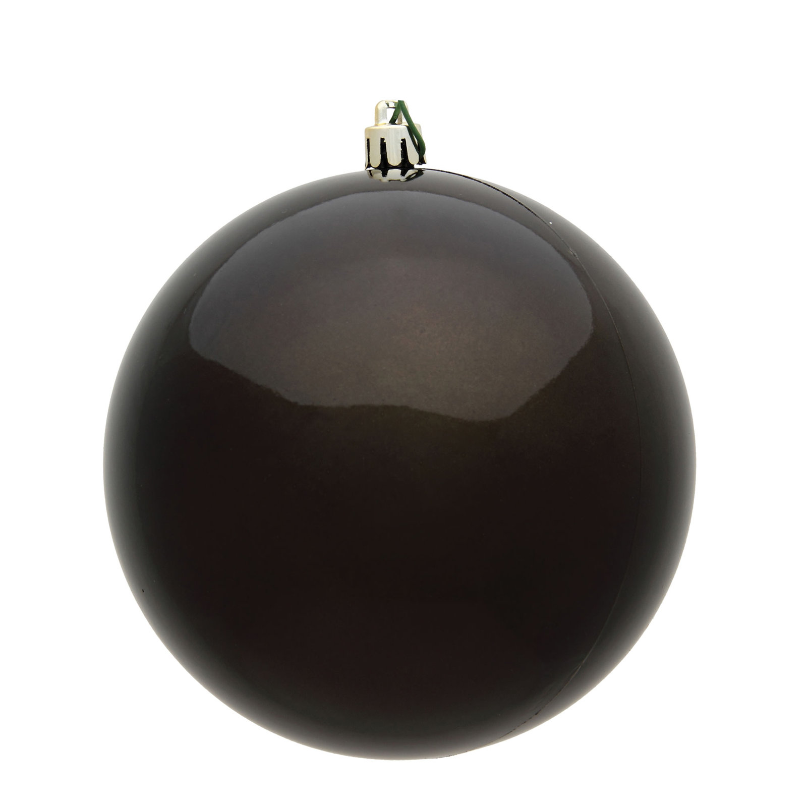 Holiday Décor Ball Ornament, 3" H x 3" W x 3" D, Gunmetal
