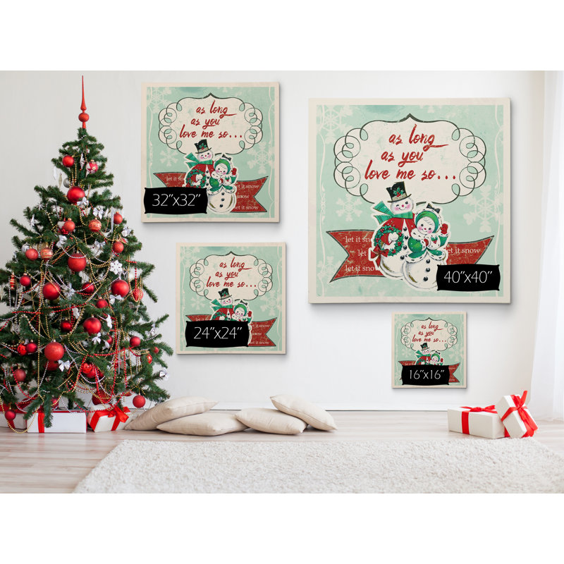 «Retro Love Me So», reproduction d'art textuel, H 16 po x l 16 po x P 1,5 po, Toile tendue